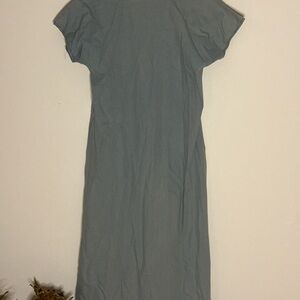 Gray Casual Midi Dress